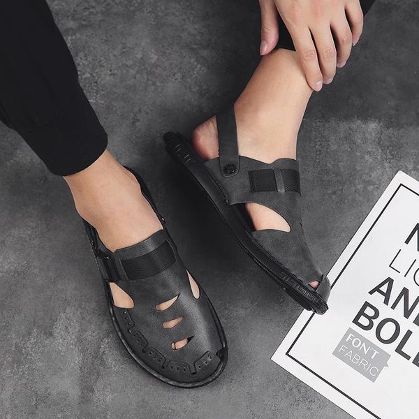 Sandalen Sandel Für Männer Schuhe Römischen Leder Vietnam Alias Deportivas Hombre Zandalias Sommer Sandalia Rasteira VeranoSandals