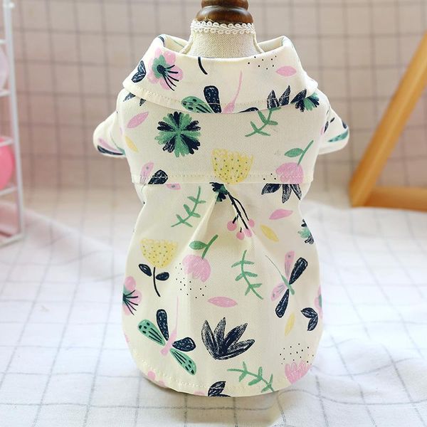

dog apparel cute dragonfly pet cat summer shirt vest pajamas clothes for yorkie poodle small puppy jacket coat costume clothing