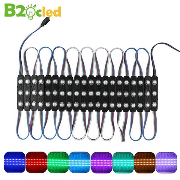 

3leds led modules ip65 waterproof light lamp rgb color changeable module advertising