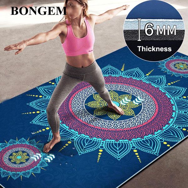 

tpe printed yoga mat double environmental protection non-slip sports fitness home mats
