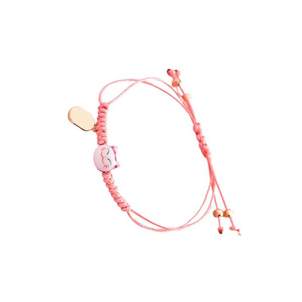 

charm bracelets hand knitting cat bracelet ceramics simple decorative wristband ), Golden;silver