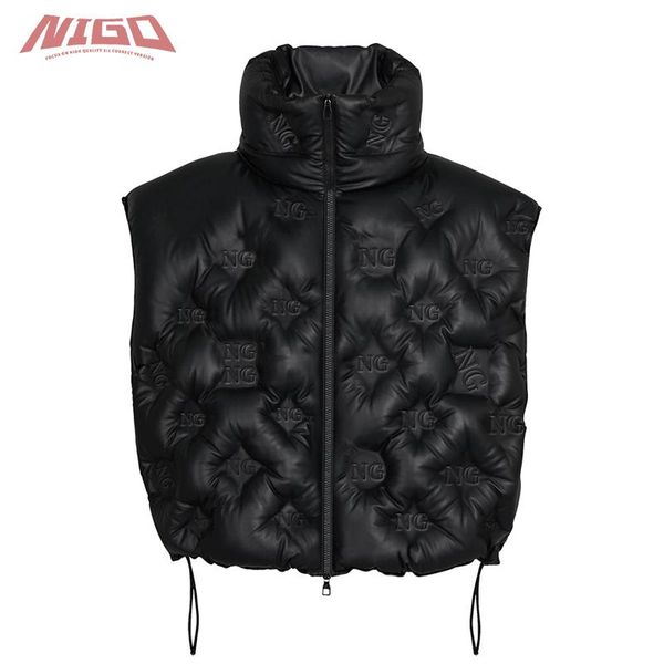 

men's down & parkas nigo l 21ss vest jacket coat #nigo158, Black