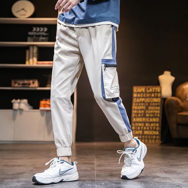 

men's pants jogger hip hop sweatpants man harem ankle-length casual trousers fp3t, Black