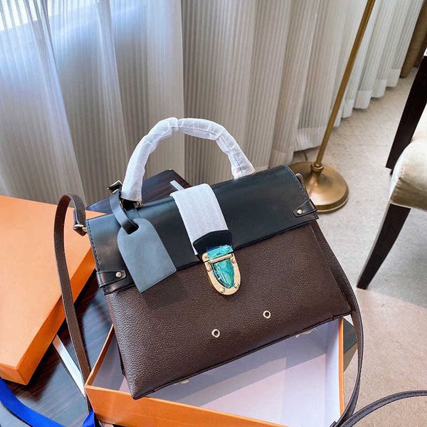 

5a l o v e bag brand luxury designer leather shoulder bags 2021 portable tote women wallet cowhide crossbody purse flowers clutch wholesale