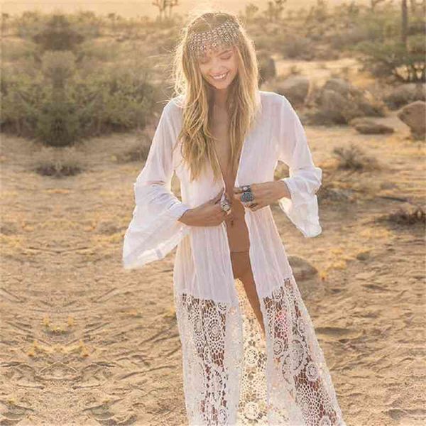 

cotton kaftan sarong bathing suit lace ups pareo swimsuit cover up womens swim wear beach tunic # 210319, White;black