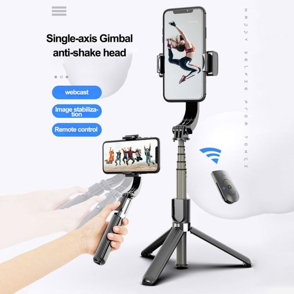 

selfie monopods gimbal estabilizador celular stick stabilisateur smartphone handheld action kameralar bluetooth tripod with fill light
