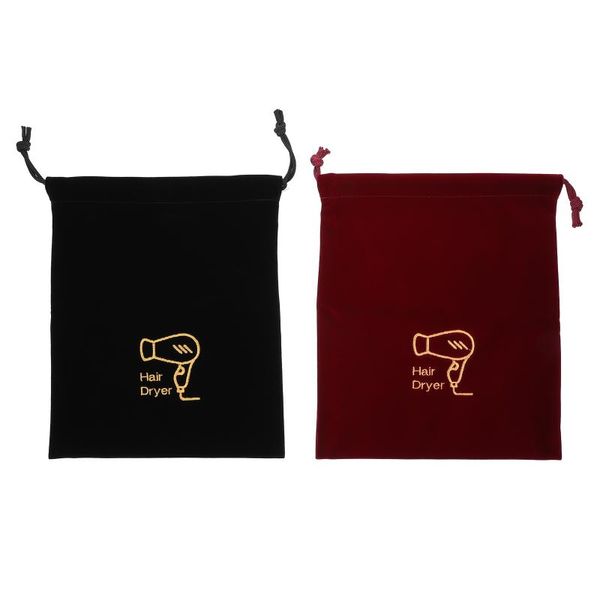 

storage bags 2 pcs hair dryer drawstring pouch for home el guest room