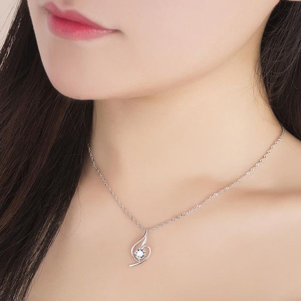 

chains fashion tiny heart dainty initial necklace gold silver color letter name choker for women pendant jewelry gifts