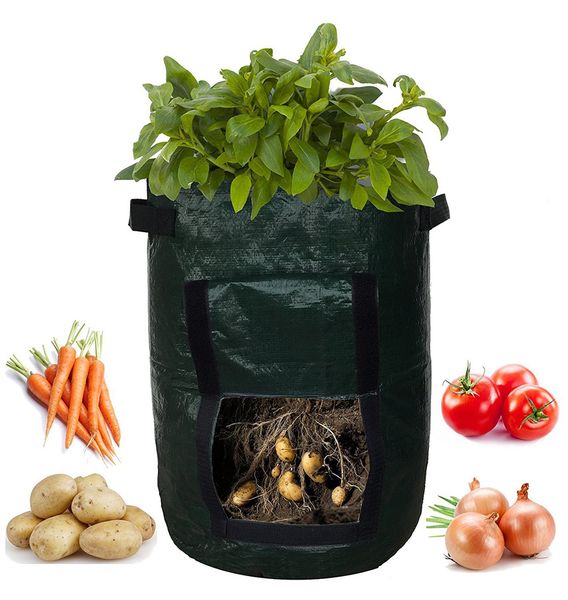 

DIY Potato Cultivation Planting Woven Fabric Bags Garden Pots Planters Vegetable Planting Bags Grow Bag Farm Home Garden Tool