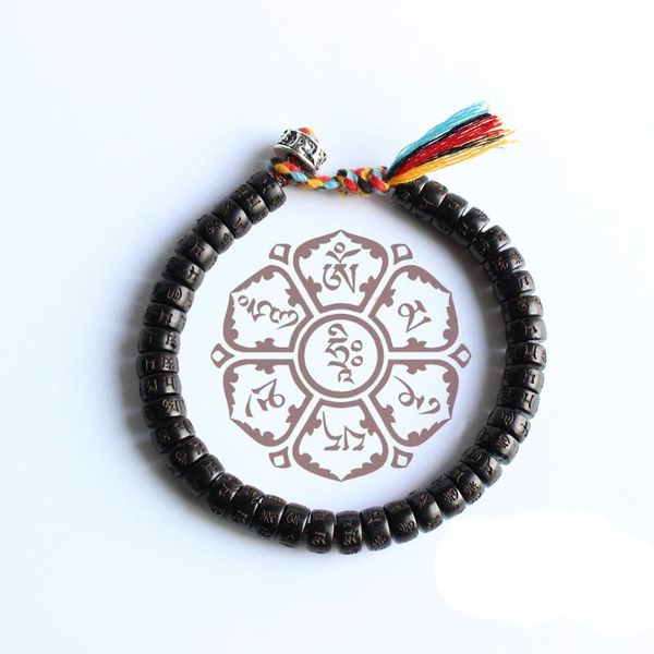 

charm bracelets 100pcs pohier tibetan silver buddhist lucky knots natural coconut shell beads bracelet carved handmade jewelry, Golden;silver