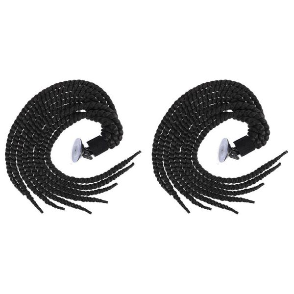 

motorcycle helmets 2pcs helmet braids motorbike decor ponytail riding wigs