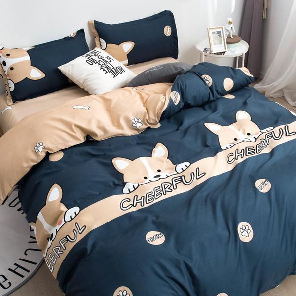 

bedding sets cute set nordic cover for beds ...bed adornment 1 person 2 person...double bed duvet covers of linen