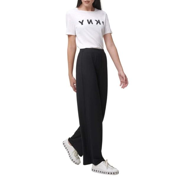 

women's pants & capris ladies solid color casual summer autumn girls simple style high waist long straight-leg trousers for shopping da, Black;white