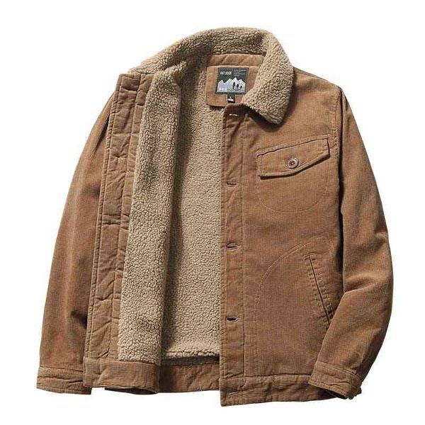 

men's jackets mcikkny men winter corduroy coats thermal warm casual outwear clothing for male windbreak size m-5xl 1nt1, Black;brown