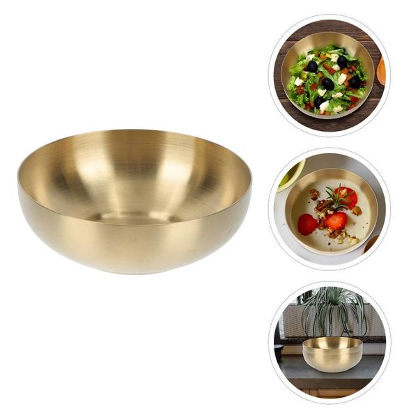 

bowls stainless steel double-layer rice bowl eating practical soup container