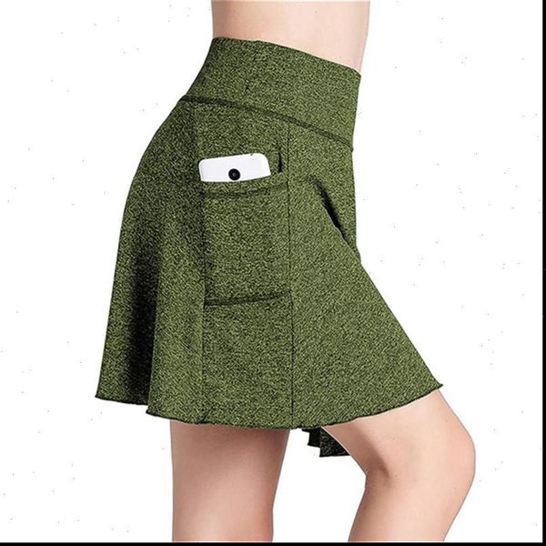 

golf running pocket sports women skirt tennis active athletic fitness, Black