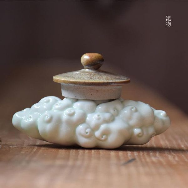 

party favor chinese creative personality ceramic lid pot holder japanese tea props accessories art small ornaments