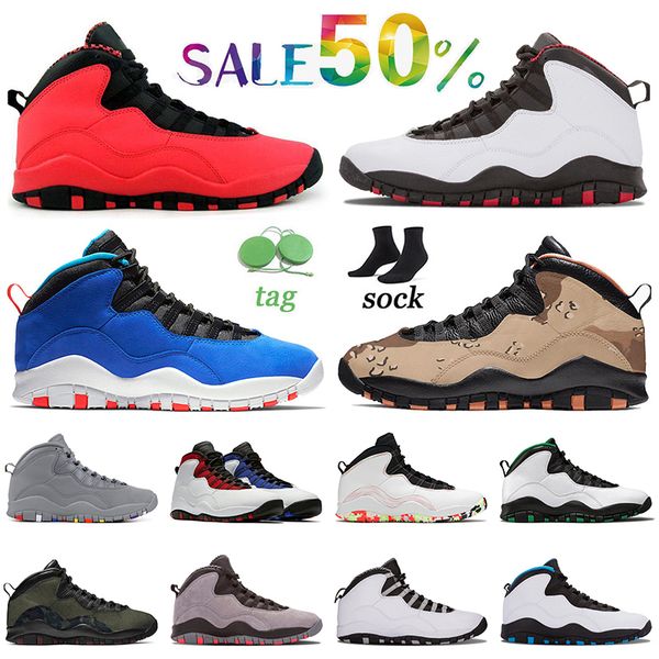 

jumpman 10 10s mens basketball shoes og sneakers gs fusion red chicago tinker desert camo cool grey westbrook ember glow powder blue sports