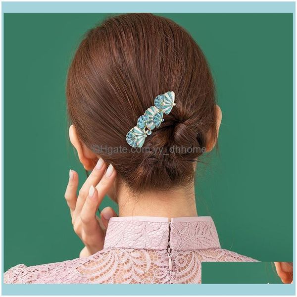 

jewelry jewelryshell shape hair clip women barrette stick snap clips peal hairpin styling aessories & barrettes drop delivery 2021 t0zsq, Golden;silver