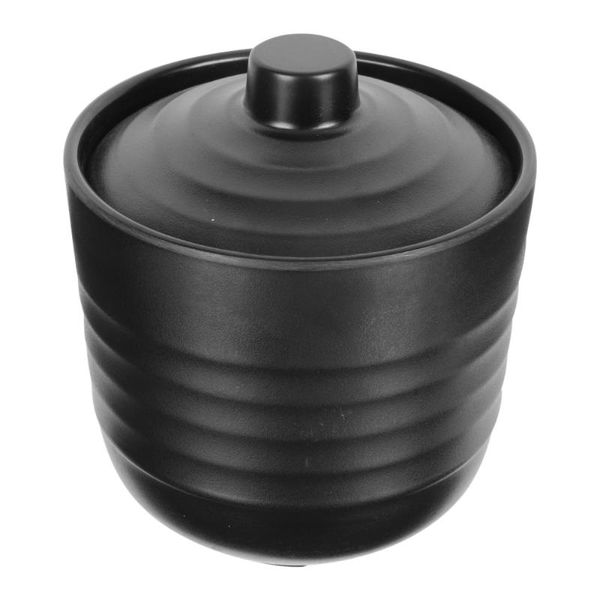 

bowls 1pc practical noodle bowl creative miso soup serving holder (black)