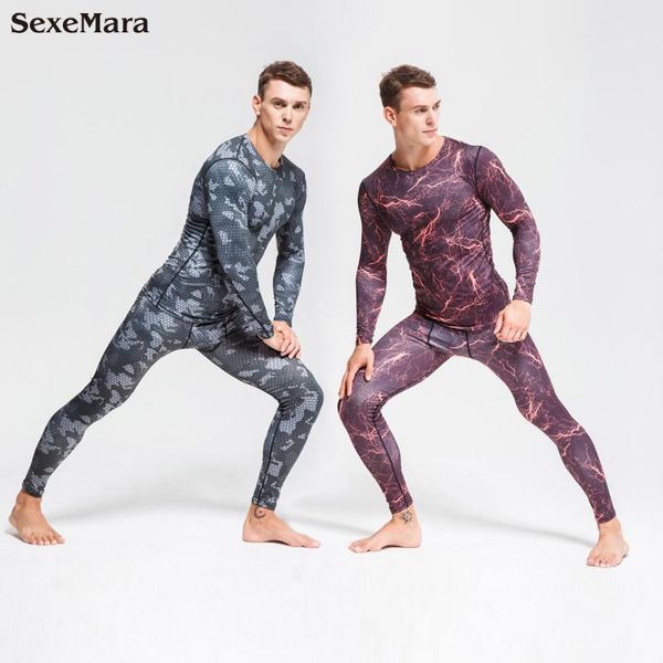 

men's compression shirt pants set bodybuilding tight long sleeves shirts leggings sports suit workout gym fitness sportswear running se, Black;blue