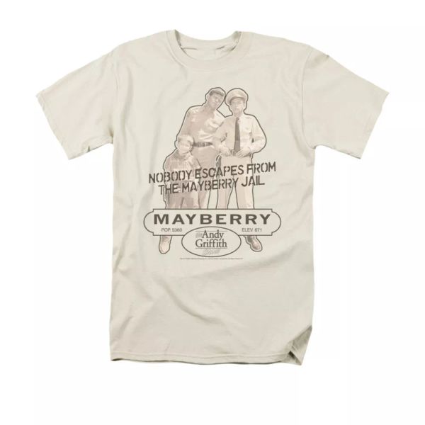 

andy griffith mayberry jail t-shirt sizes s-3x new, White;black