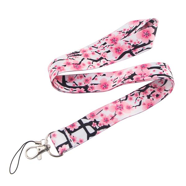 

flowersÂ key lanyard id black lanyards neck strap key chain holder wristlet lanyard for women men gifts 97208