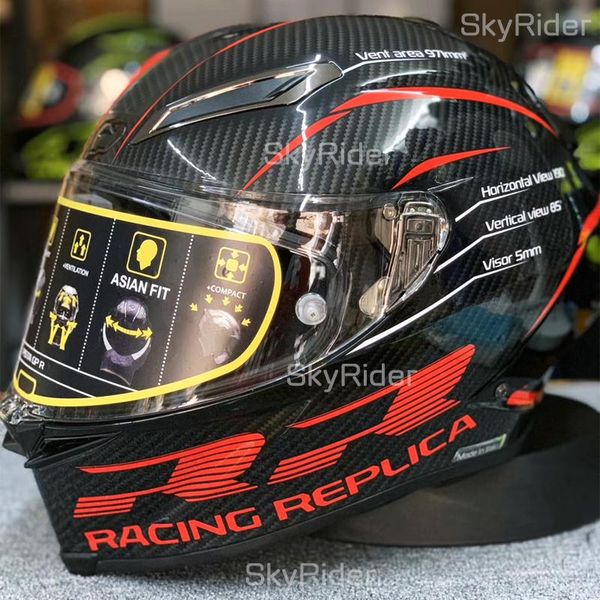 

motorcycle helmets full face helmet black and red track r shiny motocross racing motobike riding four season
