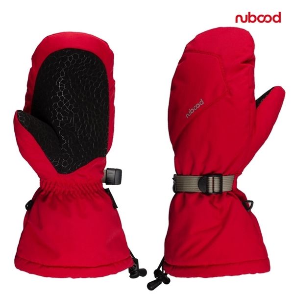

2019 new type of extended cuff package finger ski gloves winter outdoor silicone anti-d waterproof warm, Black