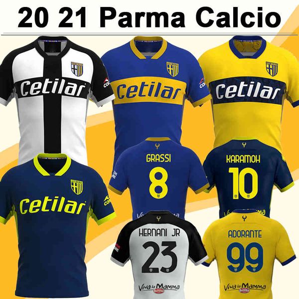 

parma 20 21 calcio cornelius hernani jr gervinho mens soccer jerseys grassi inglese adorante home away 3rd football shirt short sleeve, Black