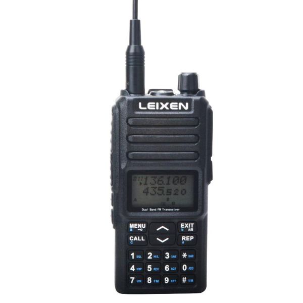 

walkie talkie real 10-20km leixen uv-25d uhf vhf dual band pdual reception 20w high power fm vox radio with torch