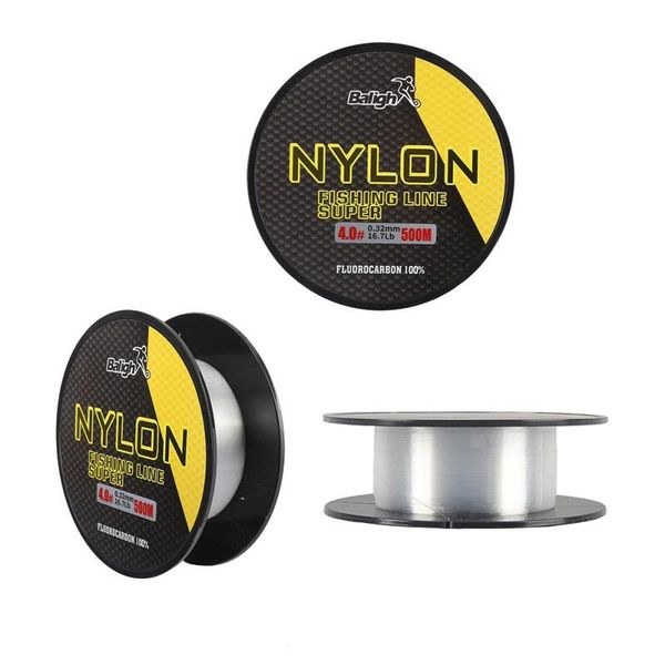 

nylon strong tensile reservoirs river fishing main line white 8.0# diameter 0.47mm pulling force 35.3lb braid