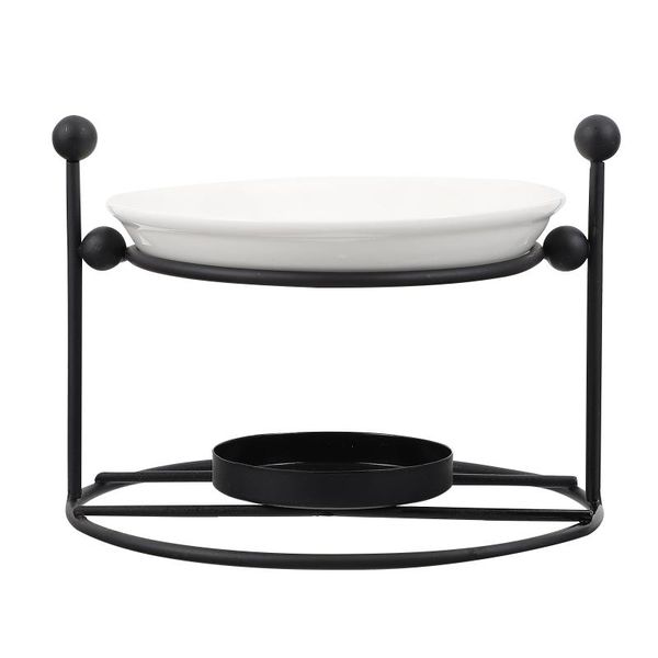 

candles 1pc burner for essential oil simple ceramic candle black