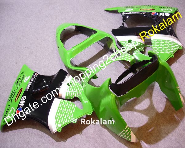 Fairings de ZX6R para Kawasaki Cowling 2000 2001 2002 ZX 6R ZX-6R Motorbike Moda Fairing Kit acessórios (moldagem por injeção)