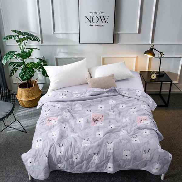 

comforters & sets summer bedspread single queen king comforter quilted duvet for air-conditional room machine washed printed blankets