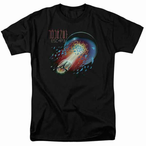 

journey escape t shirt licensed don't sbelievin open arms rock n roll black, White;black