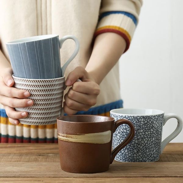 

japanese ceramic mug underglaze water cup office breakfast milk teacup household tazas para cafe herbalife lb010812 mugs