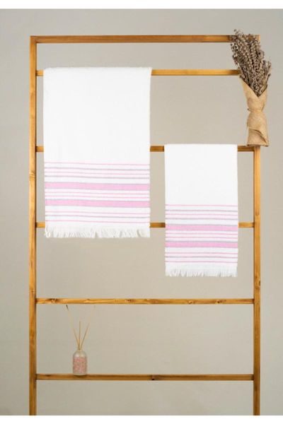 

towel bath set 2'li 100 cotton hand