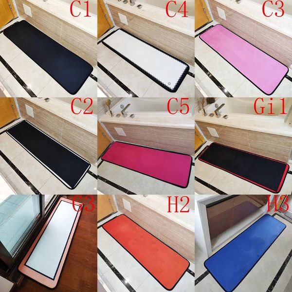 

carpets luxury bathroom anti-slip mat letter brand super soft home living room door with logo crawling yoga 50*155cm