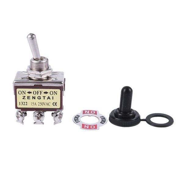 

smart home control ac 250v 15a 6 pin dpdt on/off/on 3 position mini toggle switch