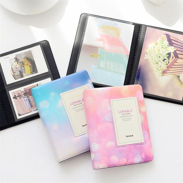 

cosmetic bags & cases 3 inch 5 korean po 64 pockets mini instant picture case storage for polaroid film star instax pocard book