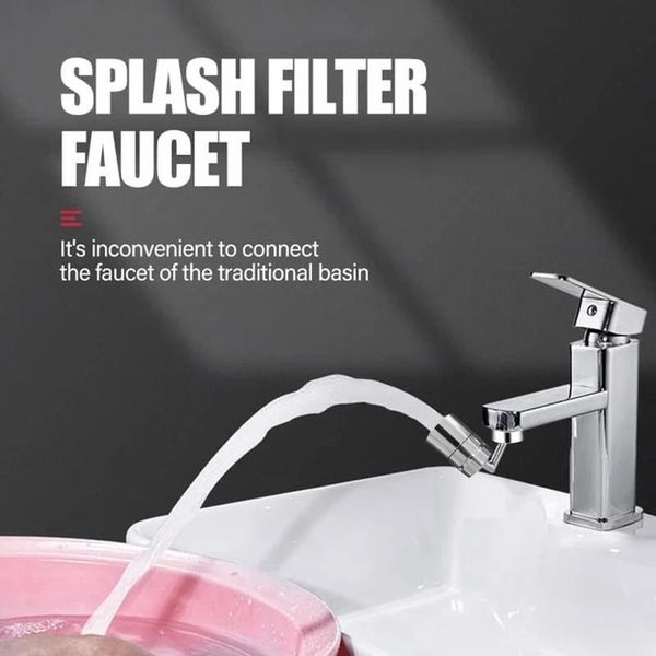 

tap aerator 720Â°rotation universal splash-proof swivel water saving faucet kitchen hole bathroom fauce other faucets, showers & accs