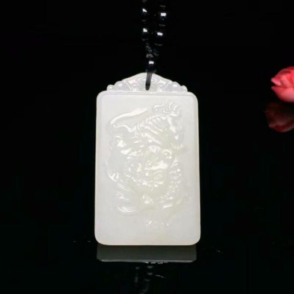 

lockets h32#exquisite hetian jade pendant, Silver
