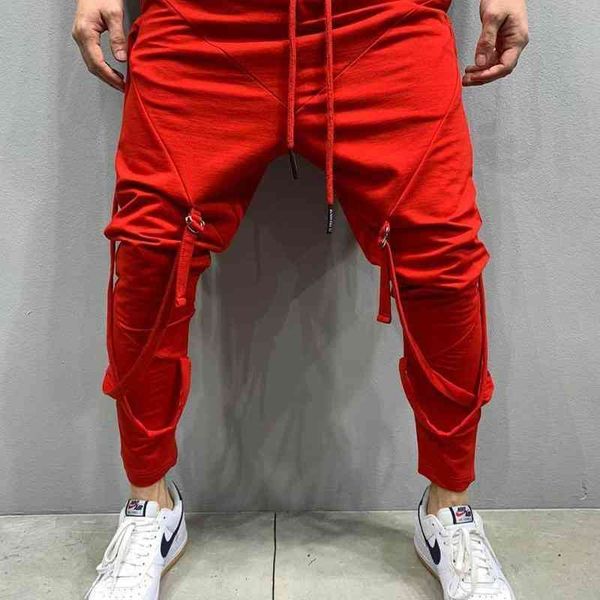 

men's pants men pencil casual harem trousers mens joggers streetwear man hip hop sweatpants fashion pant red black1 emgl, Black