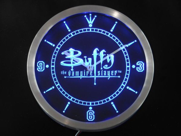 

wall clocks nc0219 buffy the vampire slayer neon light signs led clock