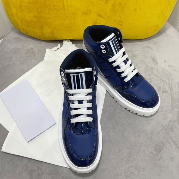 

high-luxury fashion casual brand sports shoes winter designer lace-up outdoor women's shoes, Red;white