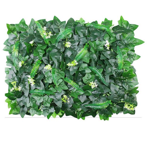 

decorative flowers & wreaths artificial plant lawn diy background wall simulation grass leaf fence home garden backdrop decor turf for dog p