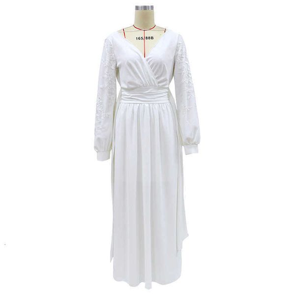 

luxury evening dress 2021 summer commuting skirt white short solid long sleeve temperament medium waist chiffon women's wear, Black;gray