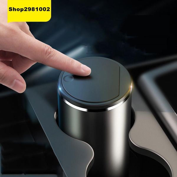 

other interior accessories baseus 2021 alloy car trash can auto organizer storage bag garbage bin ashtray dust case holder