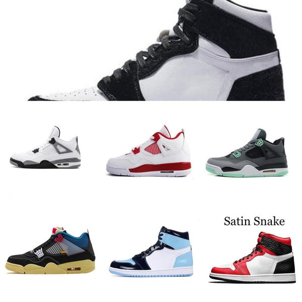 

new men jumpman 4 4s 3s 5s basketball shoes white lemon pink metallic purple bred cactus jack mens womens trainer sneakers 284umc